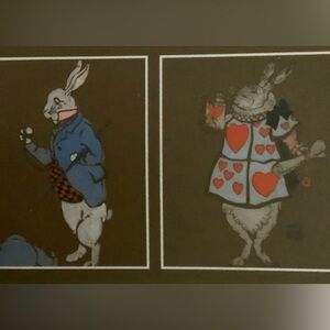 NWT Women’s Smithsonian Alice and Wonderland themed crew socks